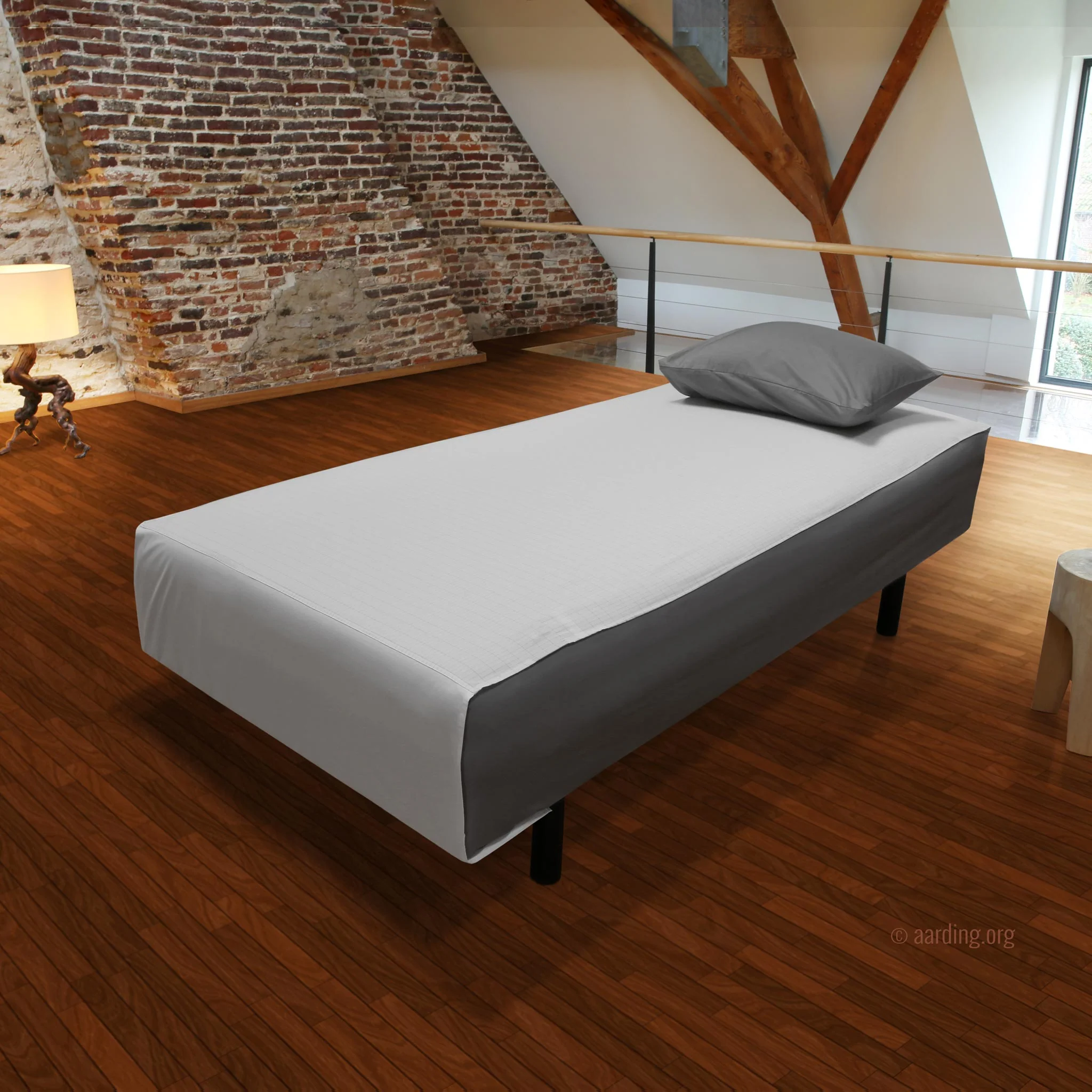 Grounding Half Sheet (flat) 1 or 2 persons 90 x 200cm (36" x 80") + 2 x 55cm (22"), incl. cable 5m and adapter - Image 3