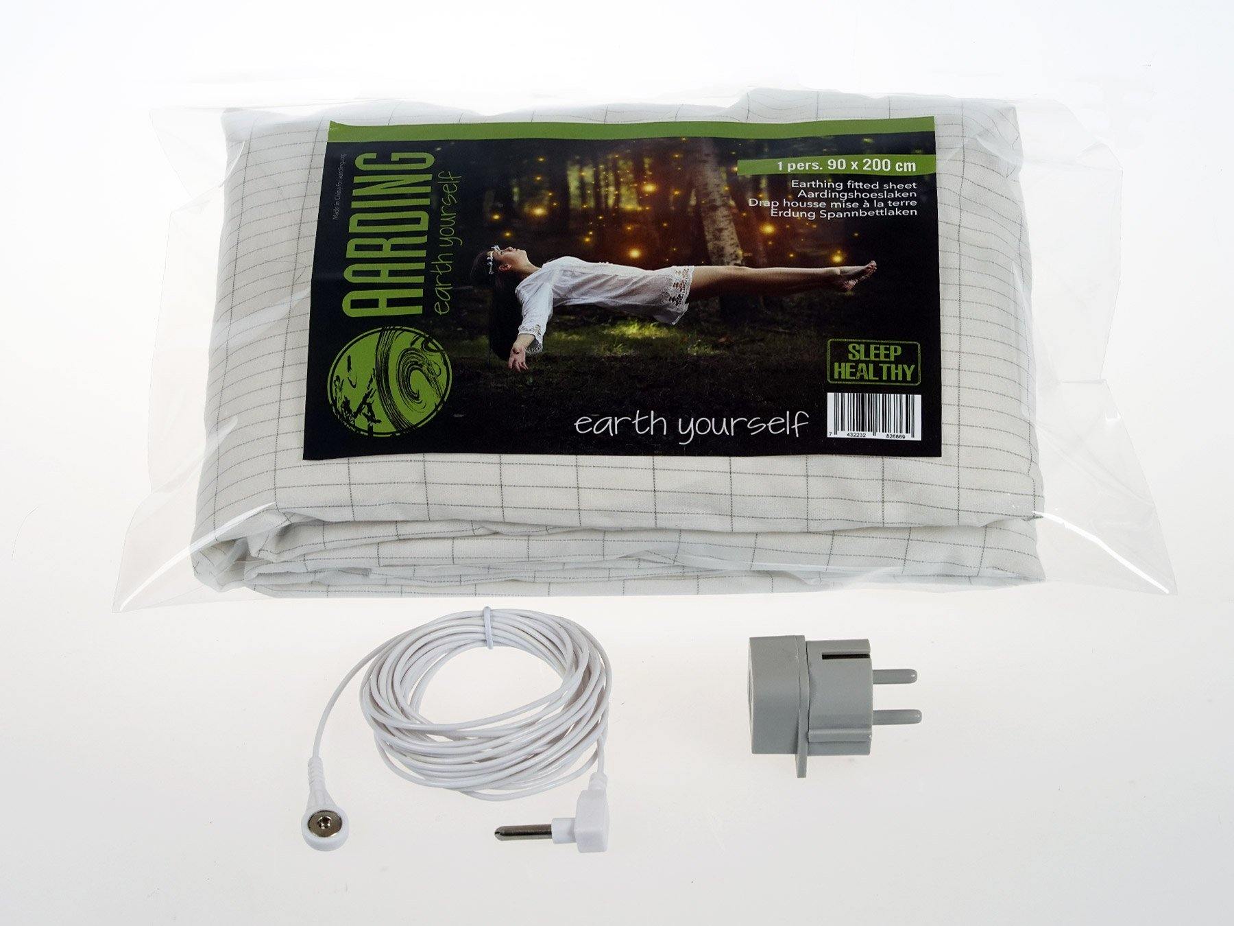 Set 1 Grounding Blanket + 1 Fitted Sheet 1 pers. +  1 Pillow Case (incl. cables and adapters) - Image 4